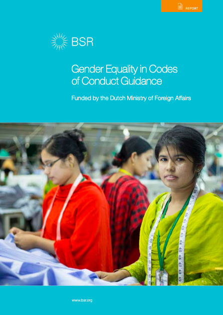 Gender Equality in Codes of Conduct Guidance cover