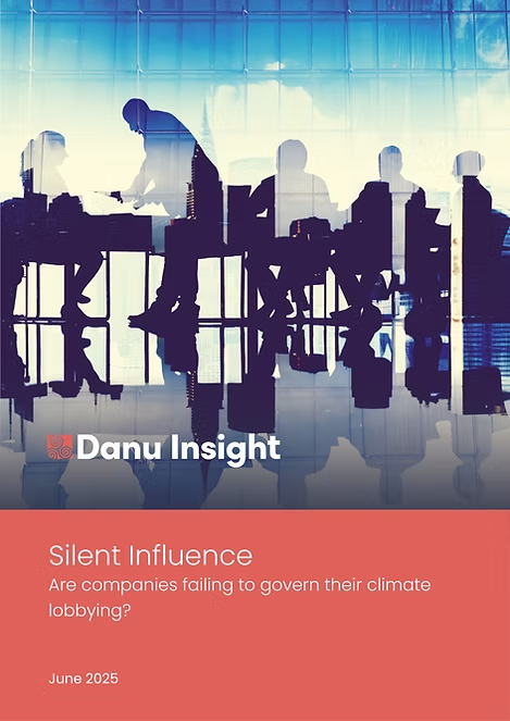 Silent Influence: Are companies failing to govern their climate lobbying? cover