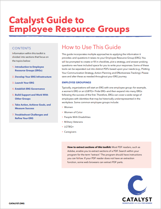 Catalyst Guide to Employee Resource Groups cover