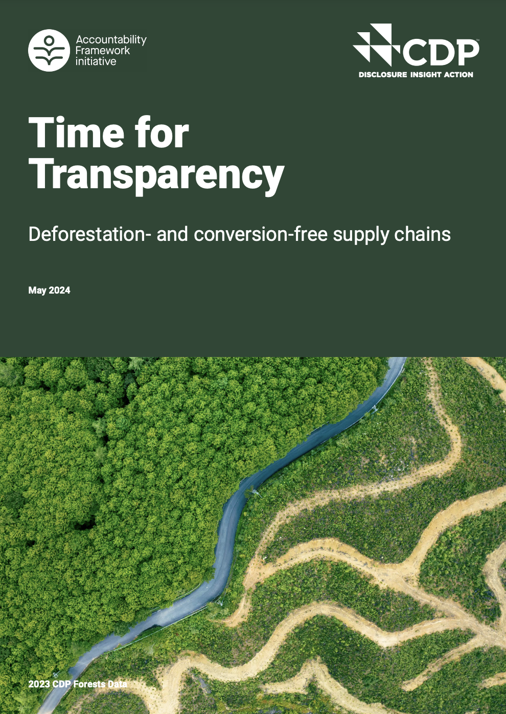 Time For Transparency: Deforestation- and conversion-free supply chains cover