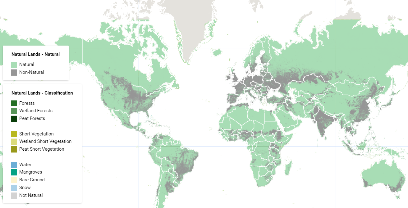 SBTN Natural Lands Map cover