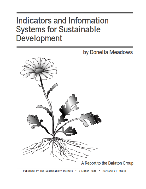 Indicators and Information Systems for Sustainable Development cover