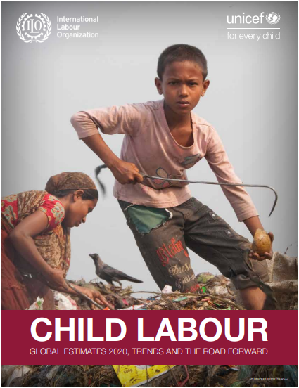 Child Labour: Global Estimates 2020, Trends and the Road Forward cover