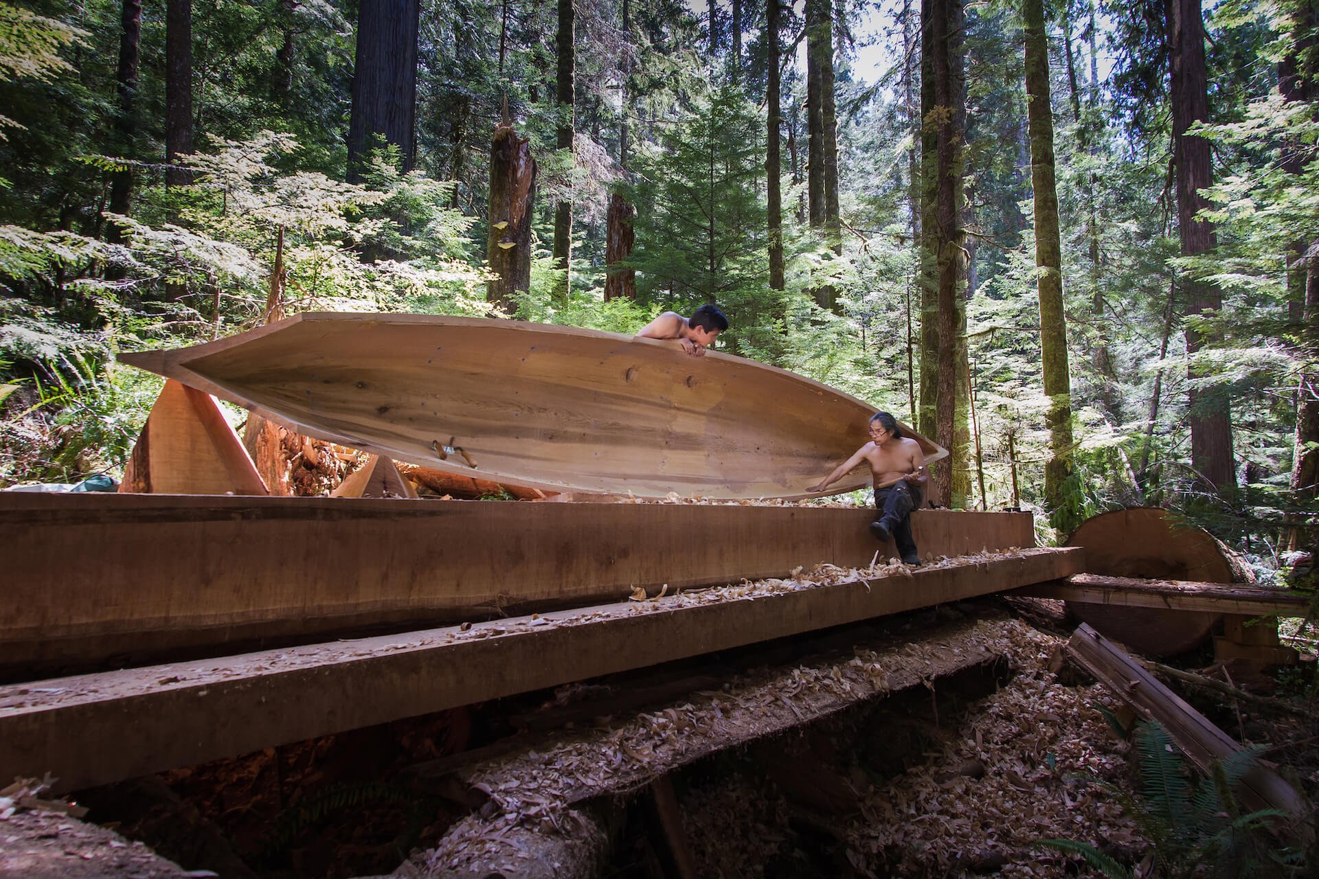 Canoe building