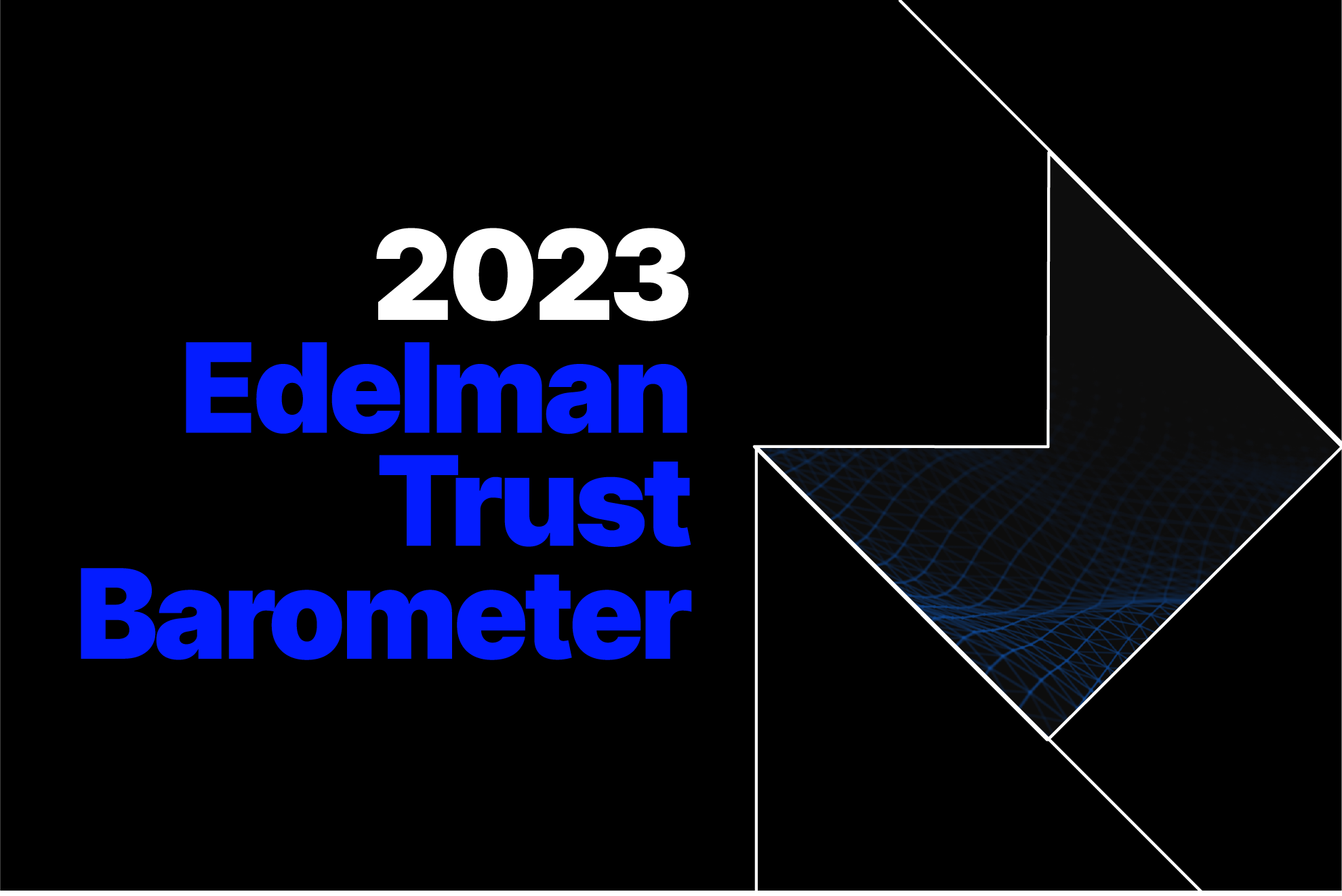2023 Edelman Trust Barometer cover