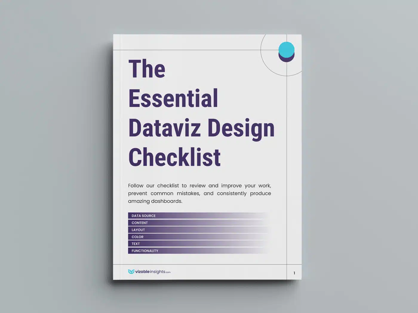 The essential dataviz design checklist. cover