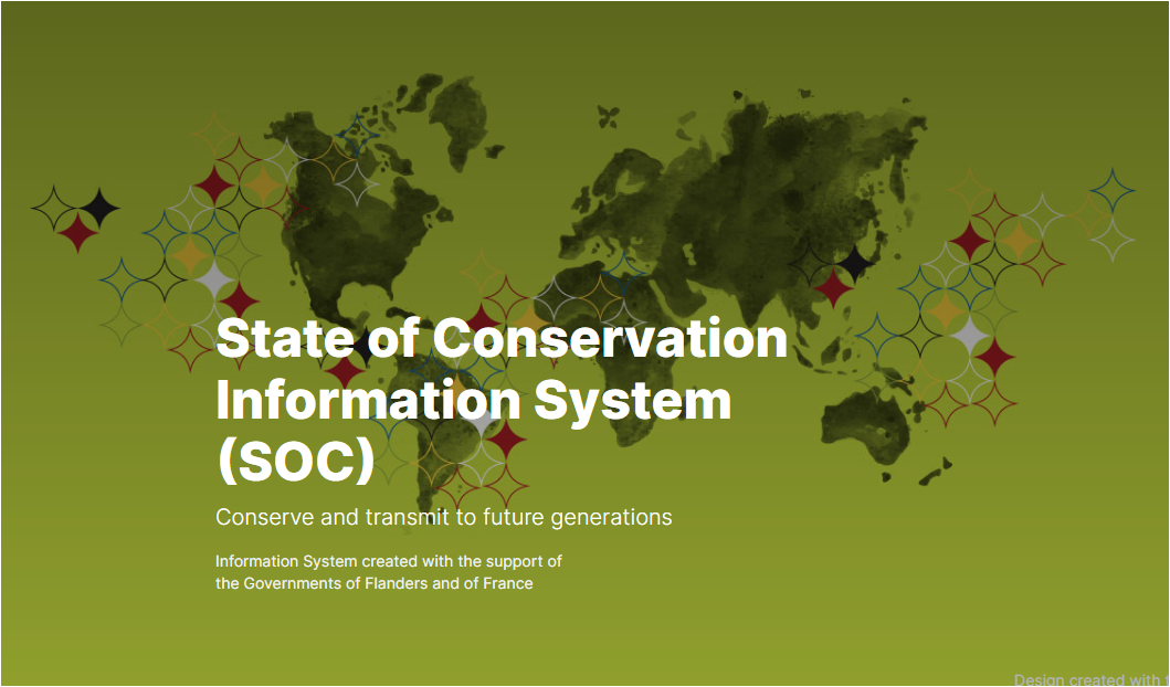 State of Conservation Information System (SOC) cover