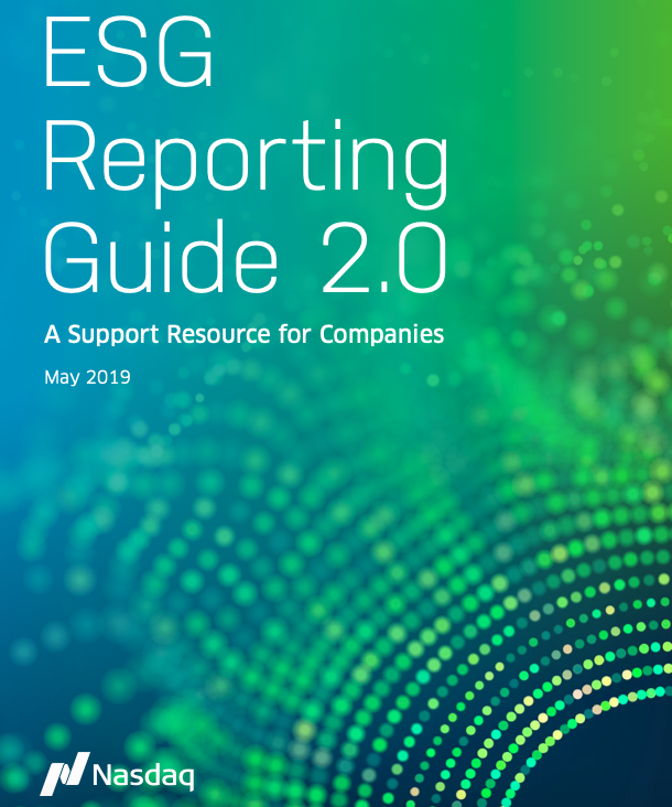 ESG Reporting Guide 2.0: A Support Resource for Companies cover