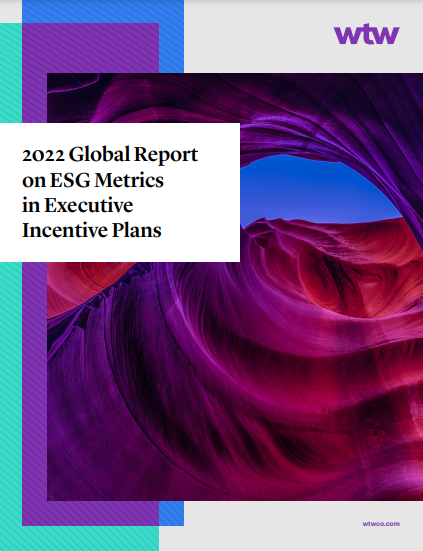 2022 Global Report on ESG Metrics in Executive Incentive Plans cover