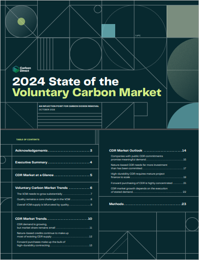 State of the Voluntary Carbon Market: 2024 cover