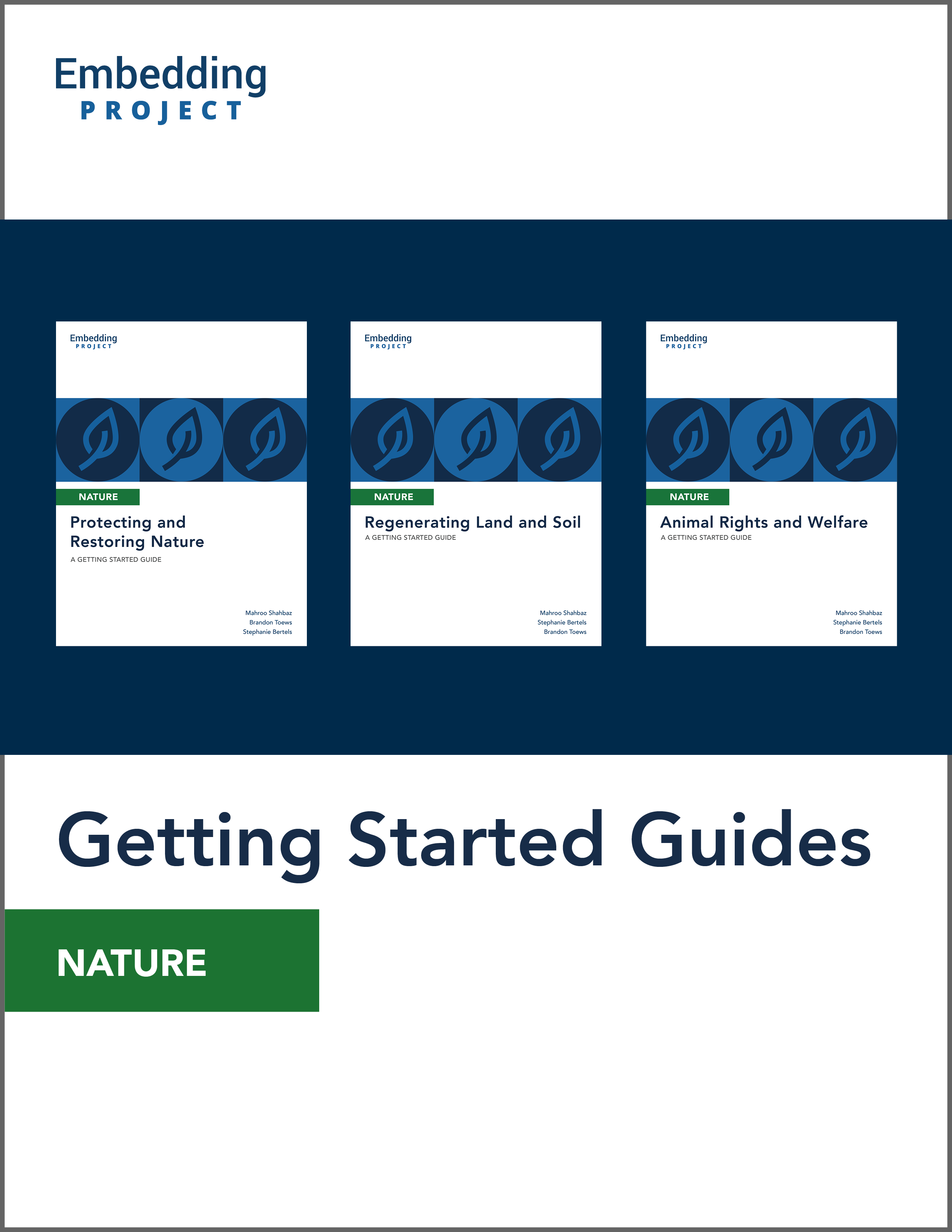 Getting Started Guides: Nature cover