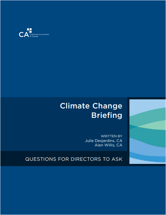 Climate Change Briefing: Questions for Directors to Ask cover