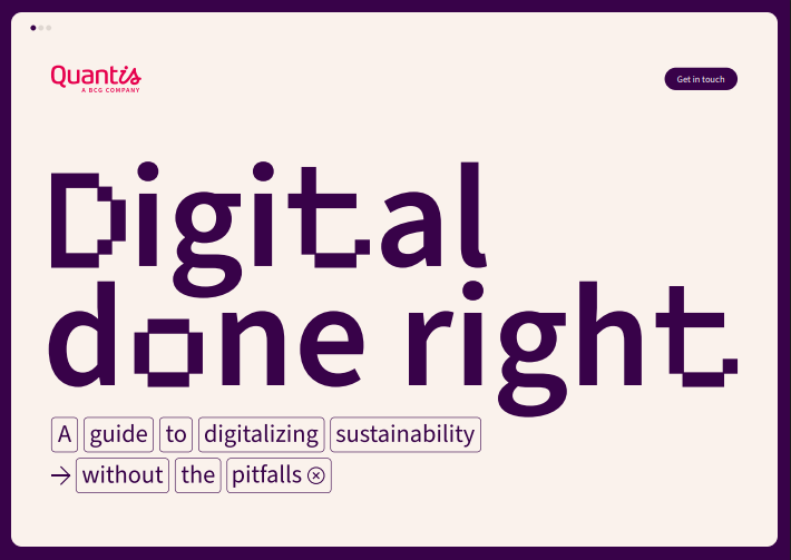 Digital done right: A guide to digitalizing sustainability without the pitfalls cover