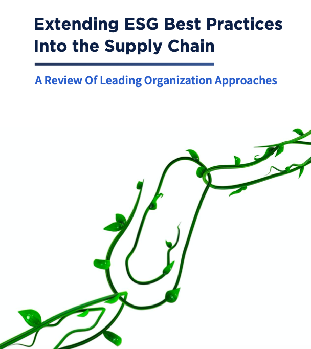 Extending ESG Best Practices Into the Supply Chain cover