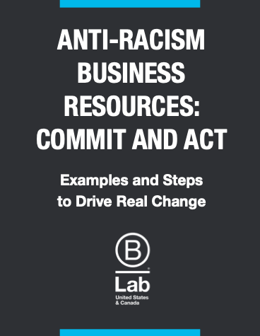 Anti-Racism Business Resource: Commit and Act cover