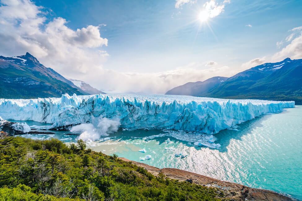 Glacier and forest