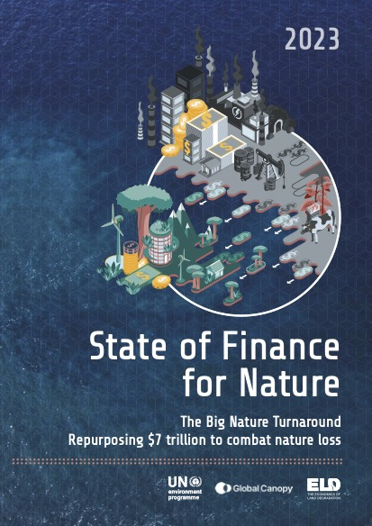 State of Finance for Nature 2023 cover