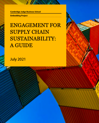 Engagement for Supply Chain Sustainability cover