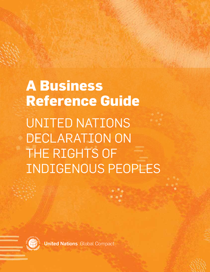 A Business Reference Guide: United Nations Declaration on the Rights of Indigenous Peoples cover