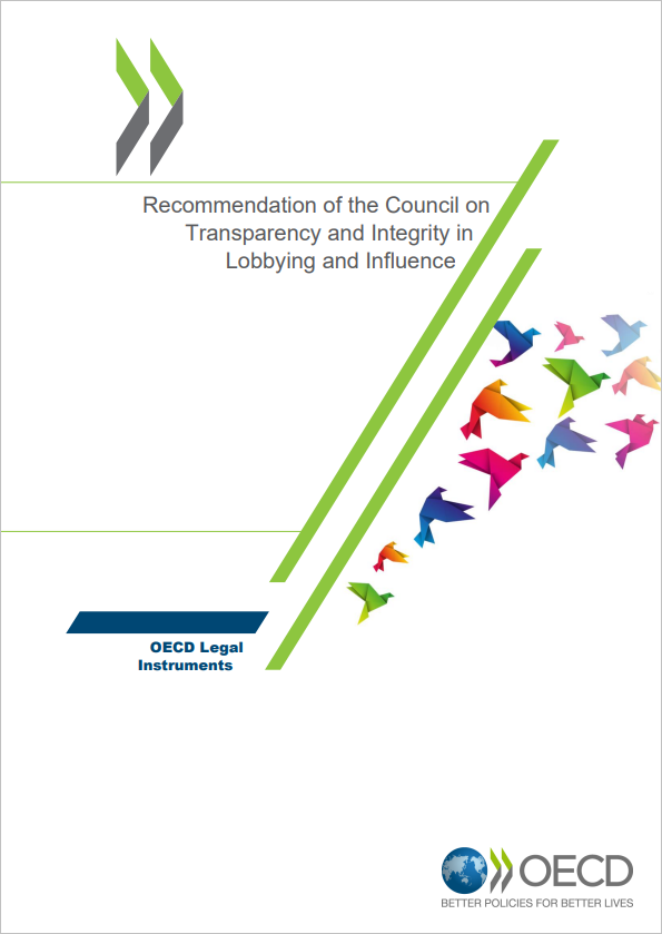 2024 OECD Recommendation on Transparency and Integrity in Lobbying and Influence cover