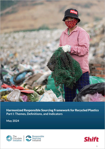  Harmonized Responsible Sourcing Framework for Recycled Plastics cover