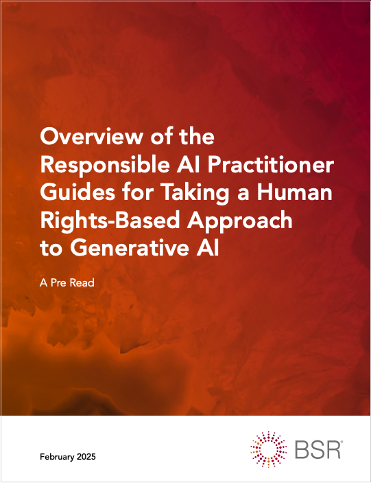 Human Rights Across the Generative AI Value Chain cover