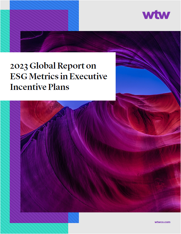 2023 Global Report on ESG Metrics in Executive Incentive Plans cover