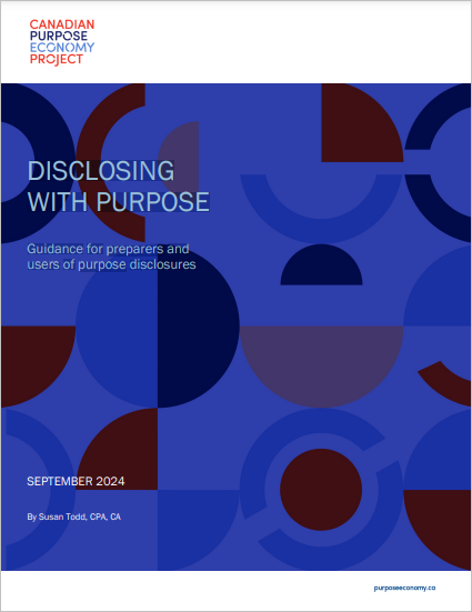 Disclosing With Purpose: Guidance for Preparers and Users of Purpose Disclosures cover