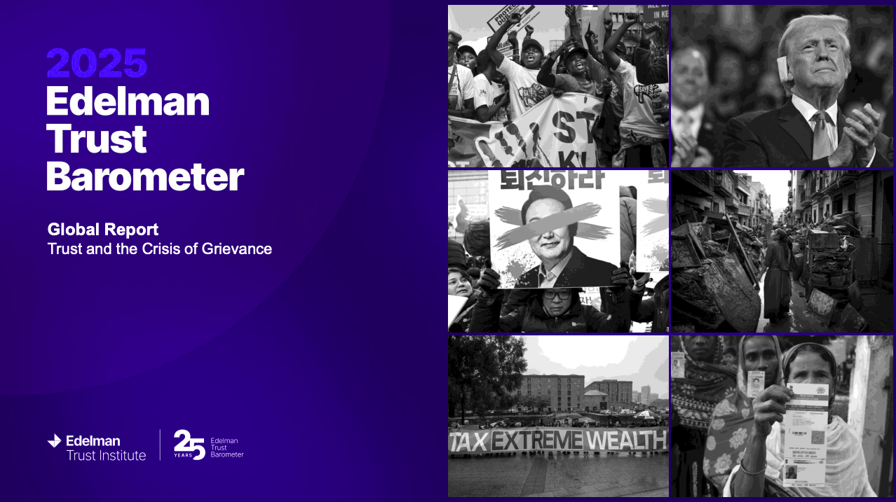 2025 Edelman Trust Barometer cover