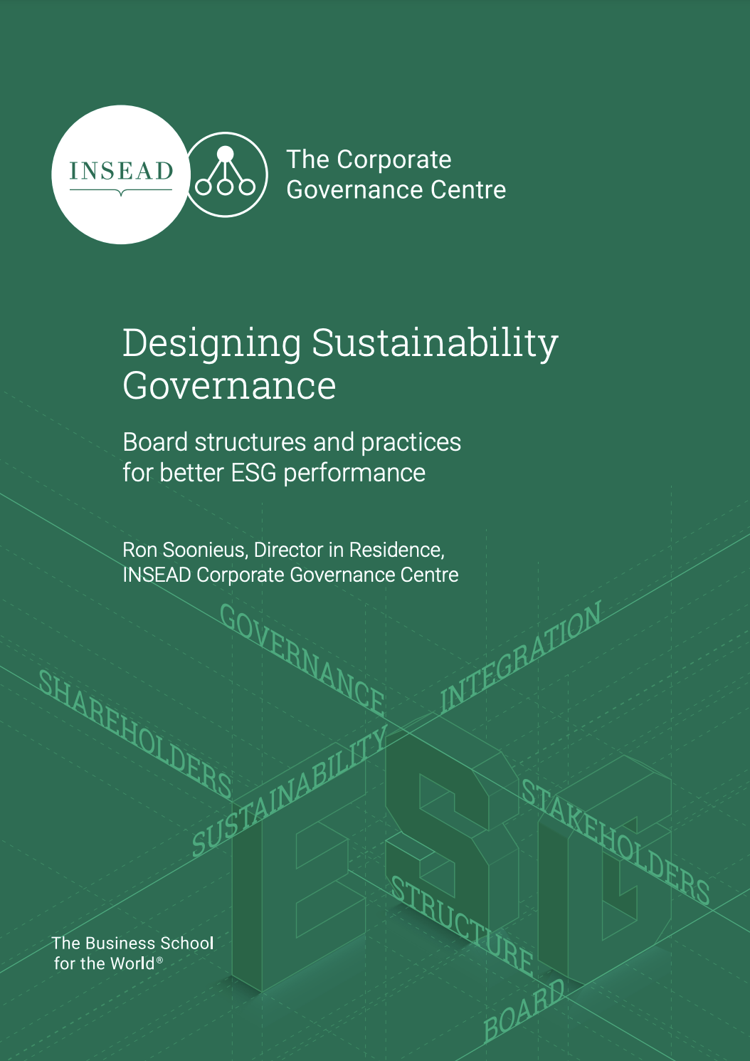 Designing Sustainability Governance: Board structures and practices for better ESG performance cover
