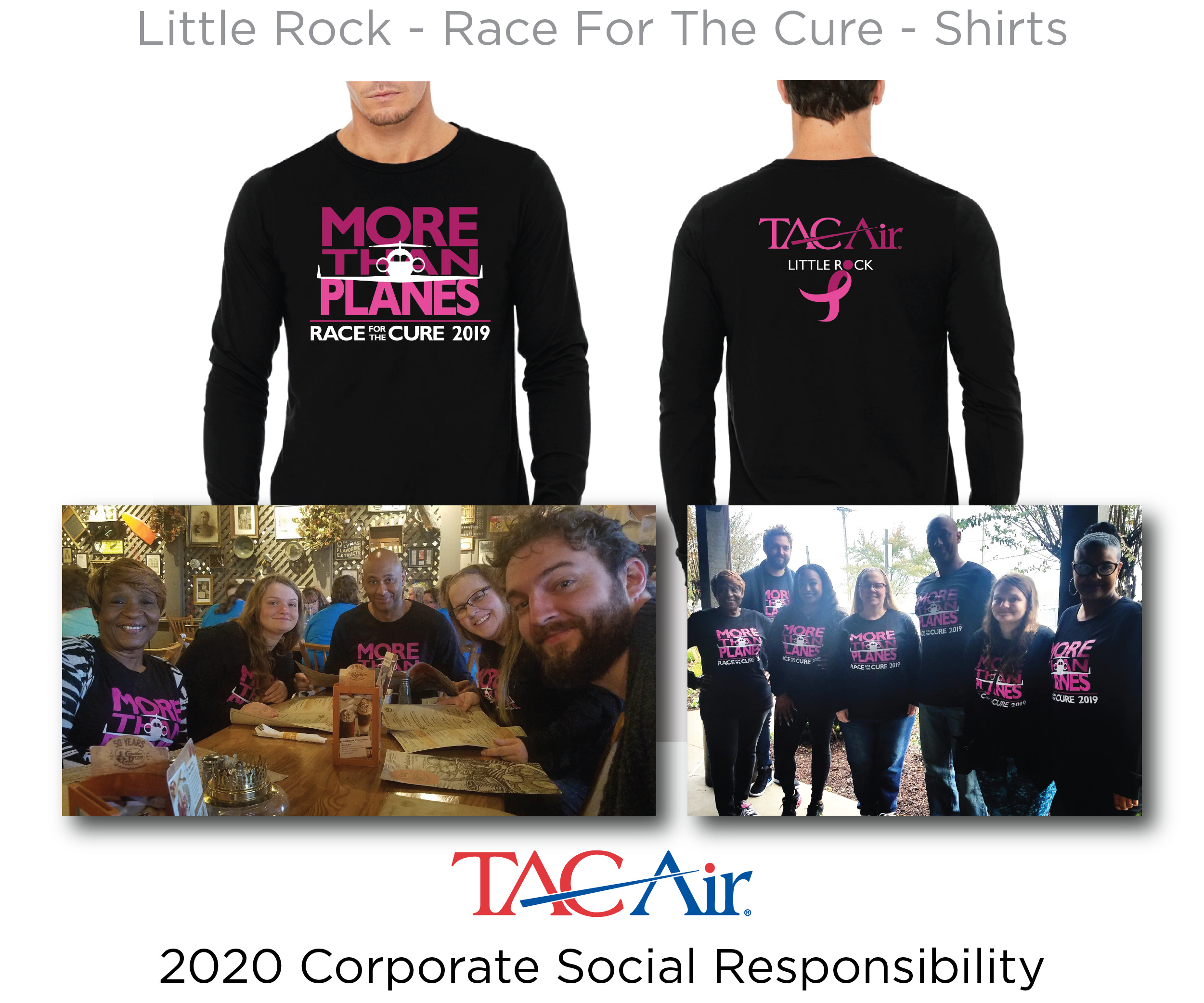 TAC - 2020 AMA Awards Ceremony slides 2020 Corporate Social Responsibility - TAC Air Race For Cure Shirts