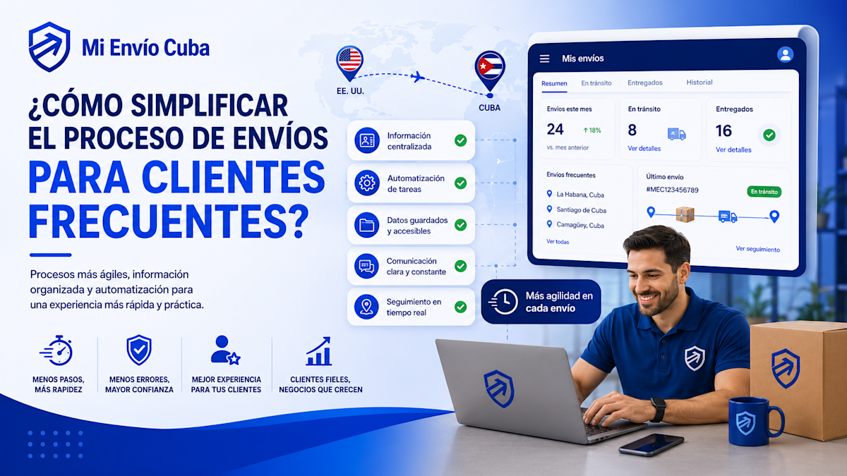 ¿Cómo simplificar el proceso de envíos para clientes frecuentes?