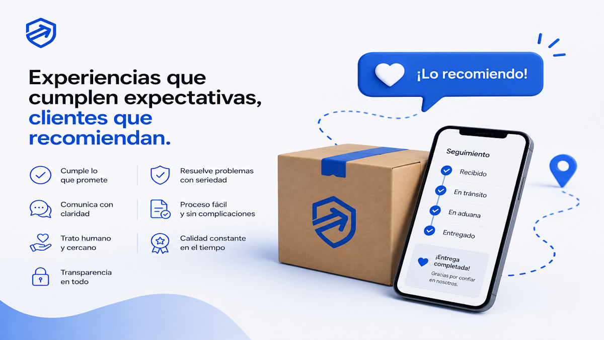 ¿Qué factores hacen que un cliente recomiende un servicio de envíos?