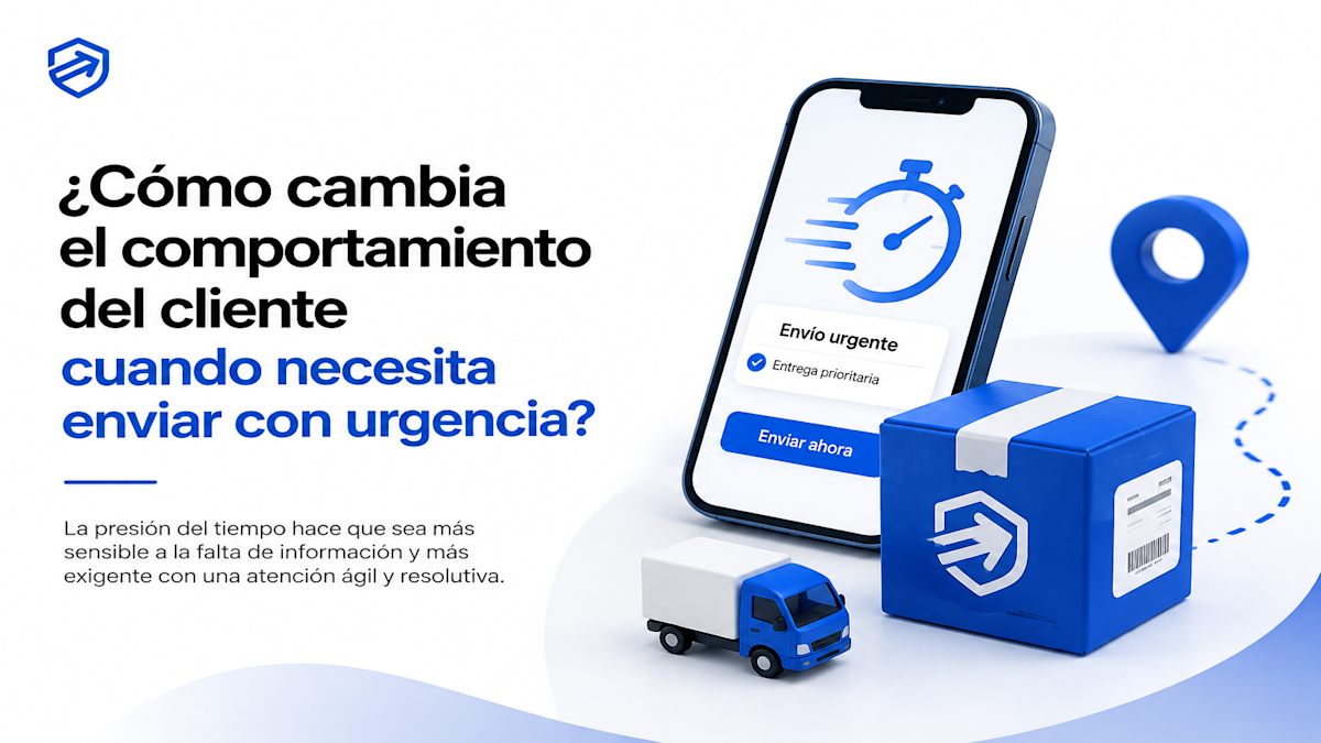 ¿Cómo cambia el comportamiento del cliente cuando necesita enviar con urgencia?