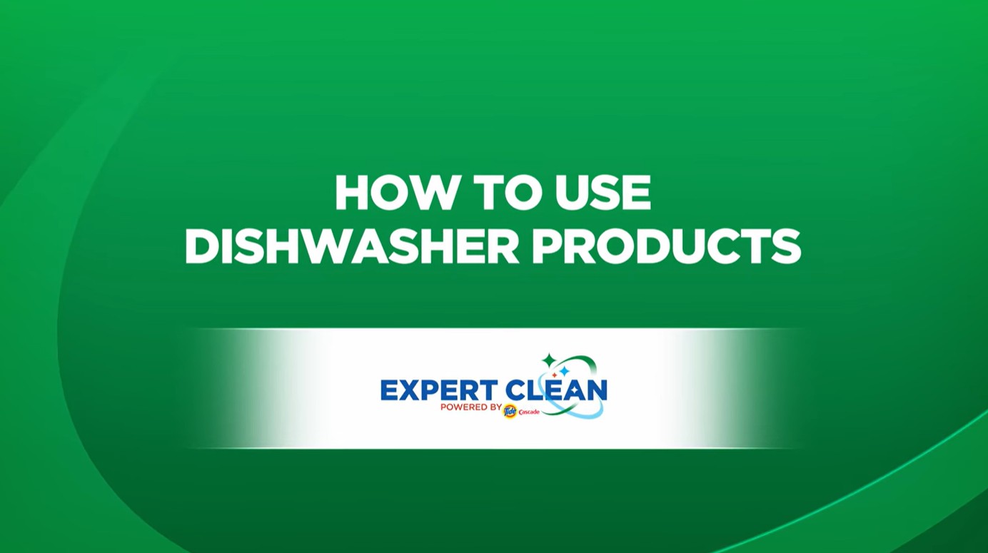 How to use Dishwasher Products video banner image