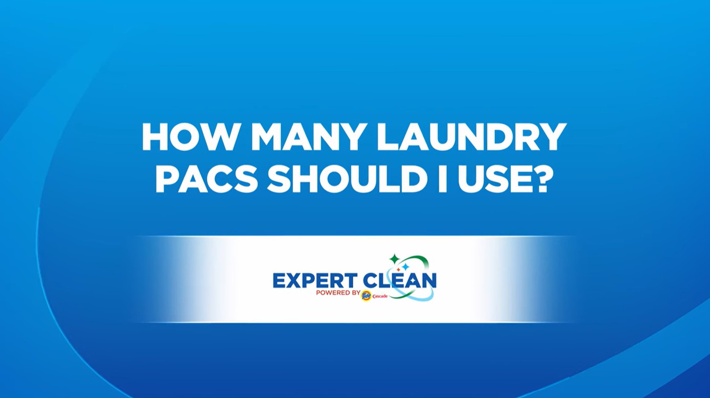 How to tell how many laundry packs to use