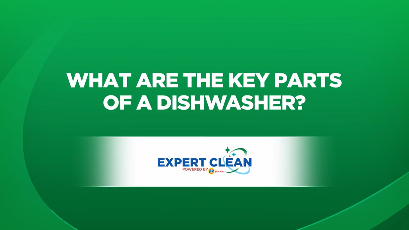What are the key parts of a dishwasher
