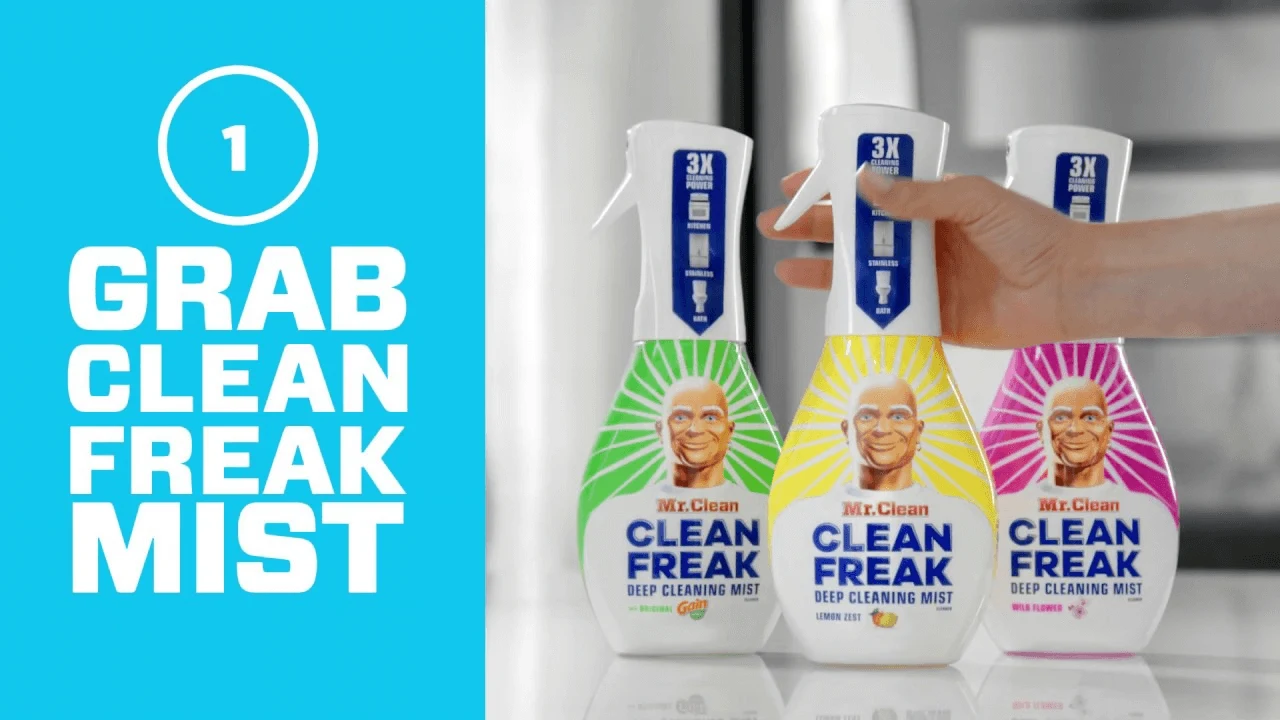 Person grabbing a CleanFreak Mist - video thumbnail