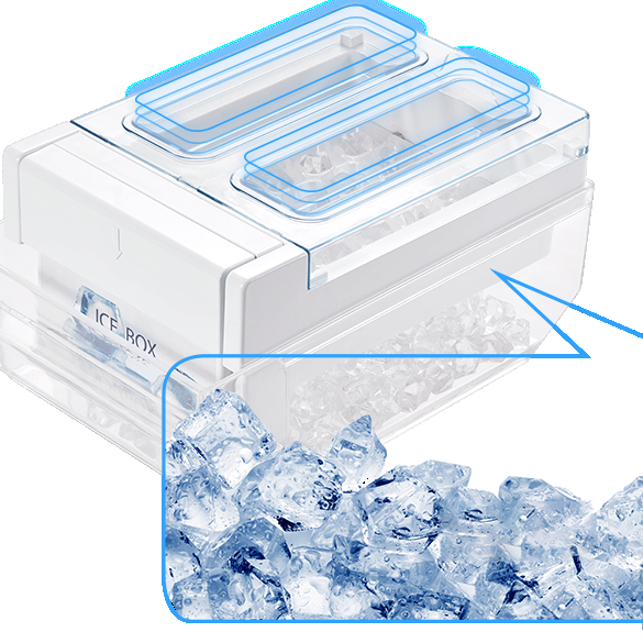 toshiba SBS Fridge Ice Twist