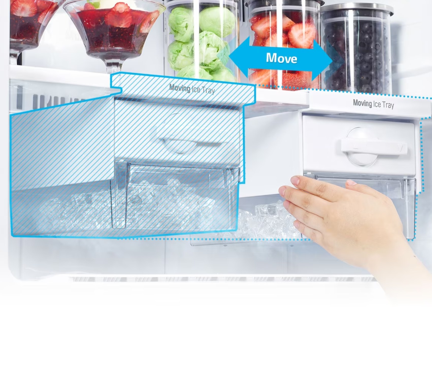 Moving Ice tray