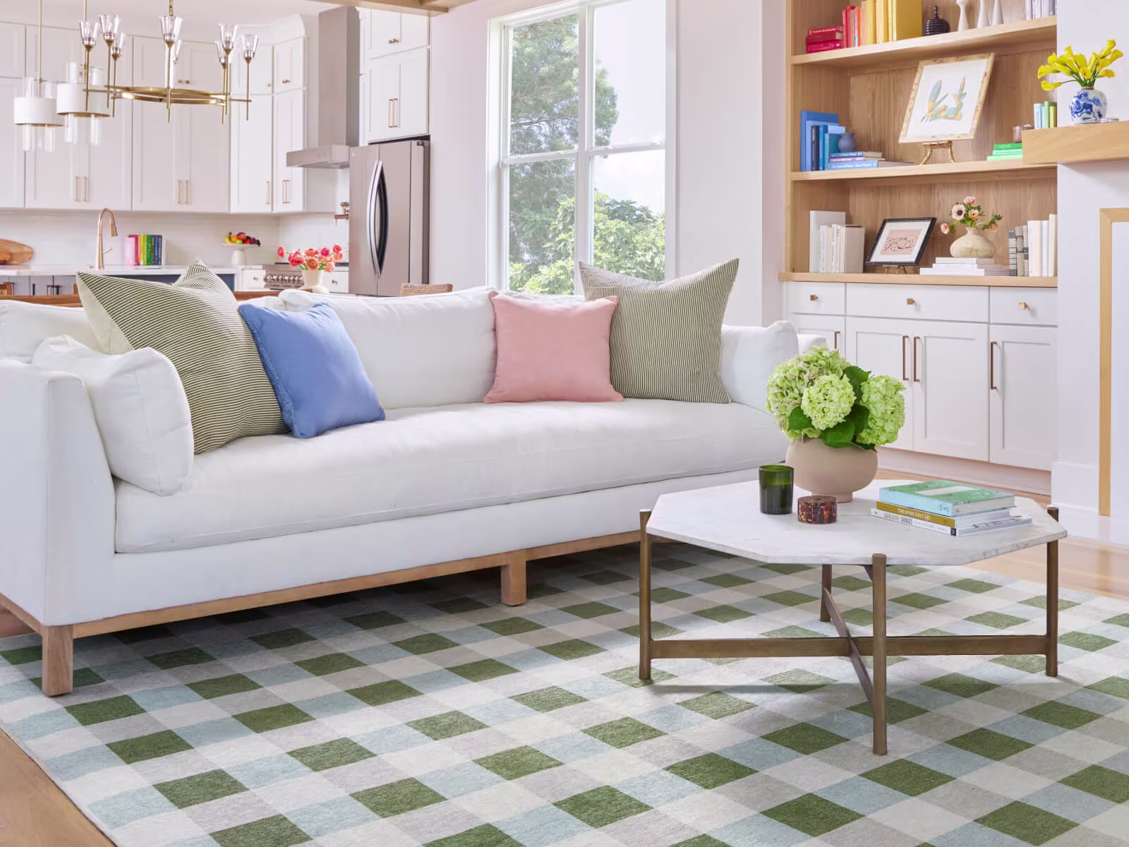 Ruggable The Home Edit Sutton Moss Green & Blue Rug