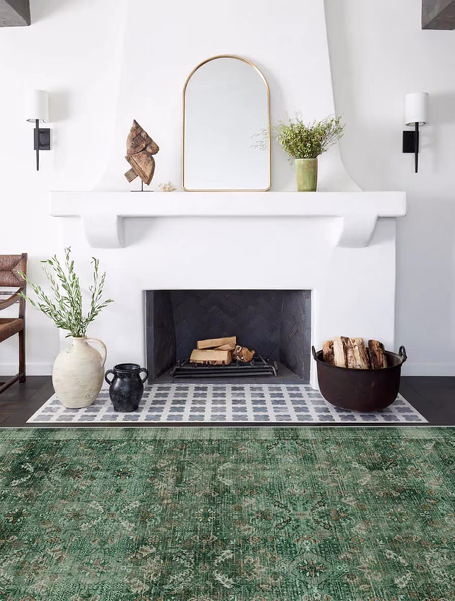 Frances Jade Green Tufted Rug