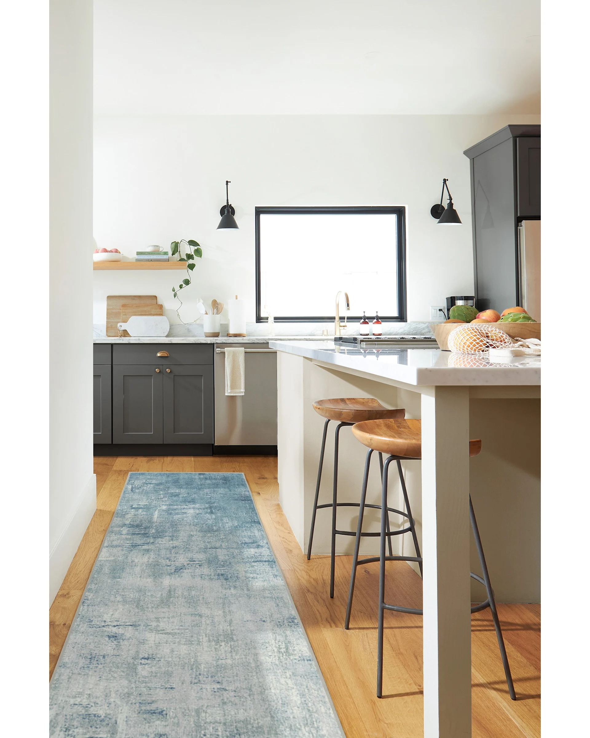 Impasto Slate Blue Tufted Rug | Ruggable