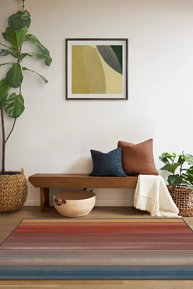 Linear Striped Multicolor Rug | Ruggable