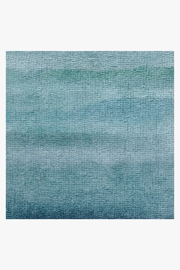 Seascape Blue Bath Mat | Ruggable