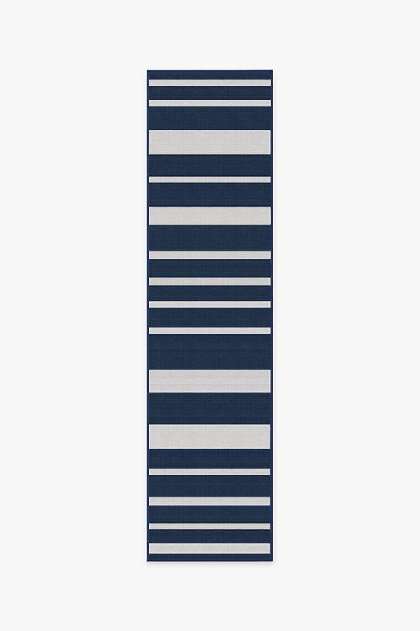 Navy/French Blue Stripe Indoor Outdoor Rug - 2x3 – Simpler Pleasures