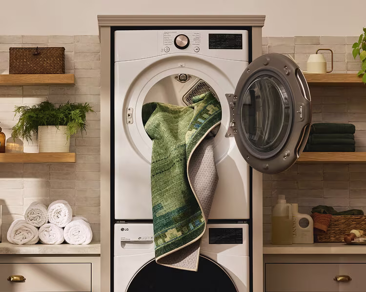 Ruggable Annika Green Rug Dryer - Washing Machine Guide LP Hero