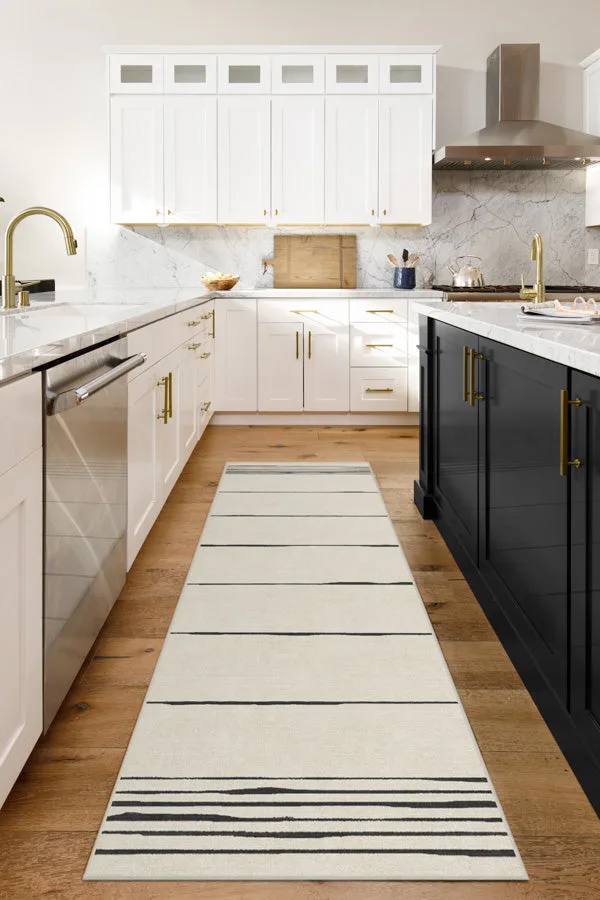 The home edit clea ivory black rug ruggable