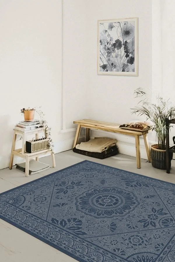 Almana Cobalt Blue Rug Ruggable
