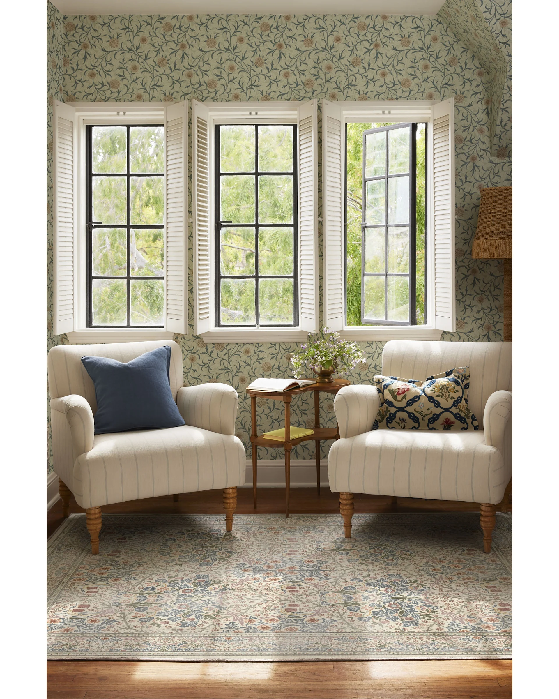 Morris & Co. Blackthorn Ivory Rug Ruggable